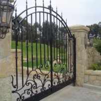 Wrought iron gate