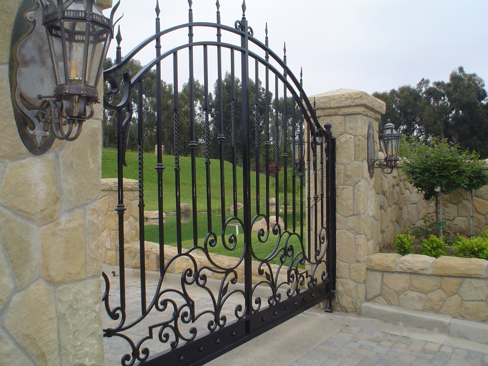 wrought iron gate