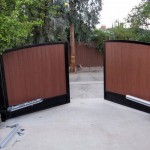 automatic driveway gate with operator