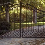 iron driveway gate