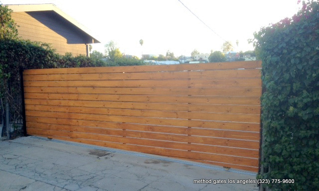clean natural wooden gate
