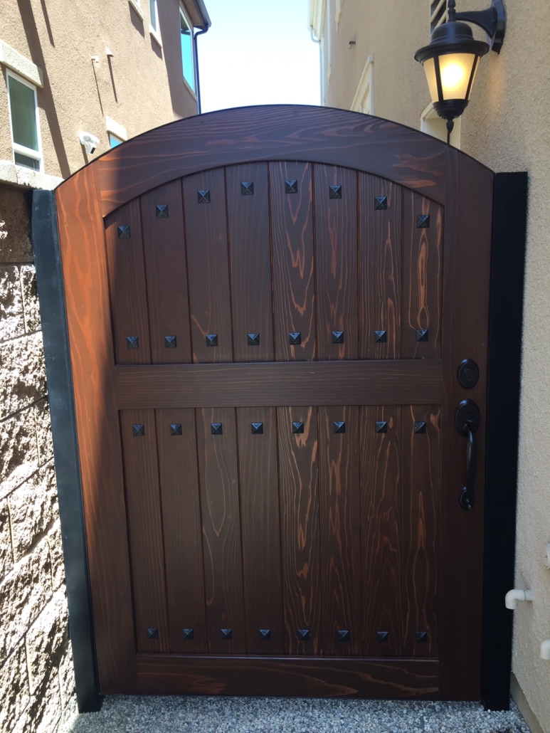 Hand crafted wood gates for yard