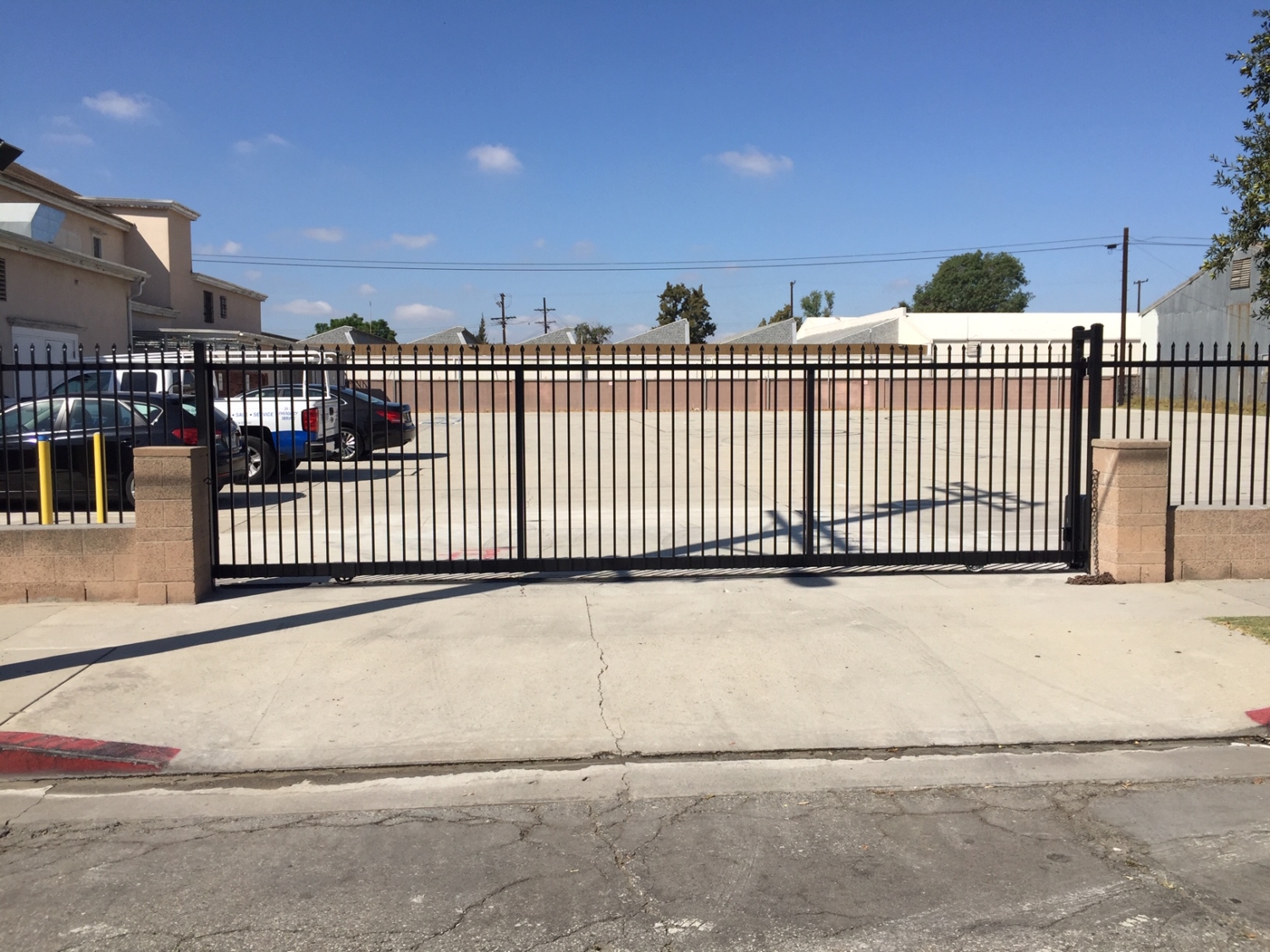 Commercial automatic gates for church parking lot