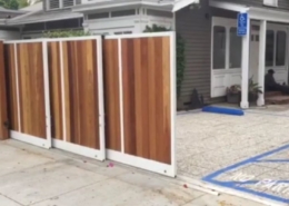 Triple automatic sliding gate